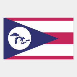 Adesivo Retangular Excelente Regional Authority Flag Sticker