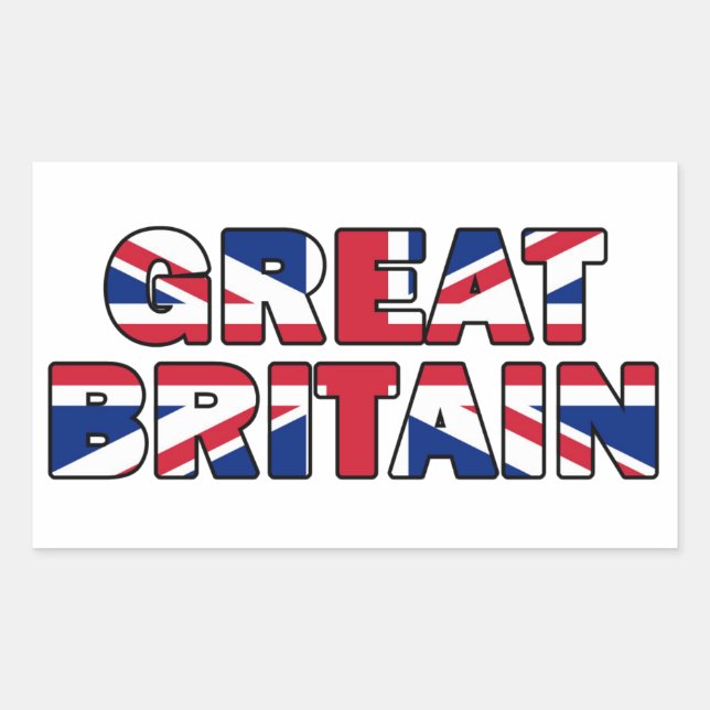 Adesivo Retangular Excelente UK Sticker (Frente)