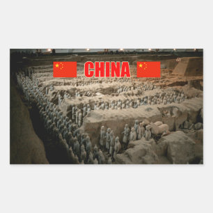 Adesivo Retangular Exército de Terracotta da CHINA