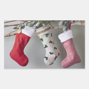 ADESIVO RETANGULAR **EXISTÊNCIAS EM MANTEL** CHRISTMAS