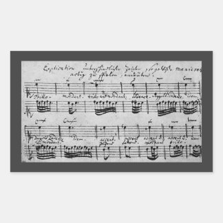 Adesivo Retangular Explicação de Ornamento Bach