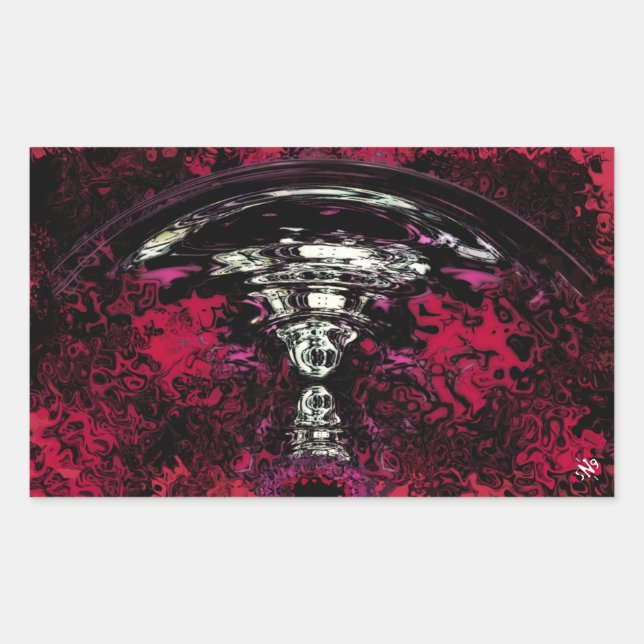 Adesivo Retangular Explosão nuclear (Frente)