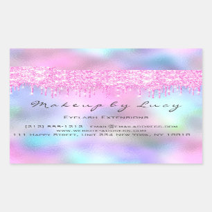 Adesivo Retangular Eyelash Extension Makeup Artist Orchid Pink Drives