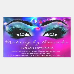 Adesivo Retangular Eyelash Extension Makeup Artist Pink Energy