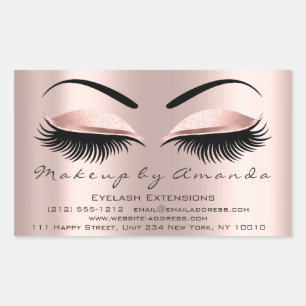 Adesivo Retangular Eyelash Extension Makeup BeauRosa Microblading