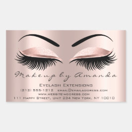Adesivo Retangular Eyelash Extension Makeup BeauRosa Microblading