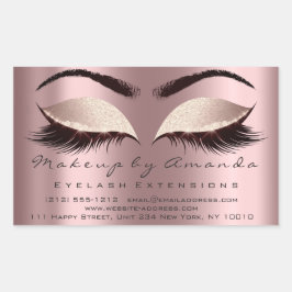 Adesivo Retangular Eyelash Extension Makeup Beauty Salon Spark Rosa
