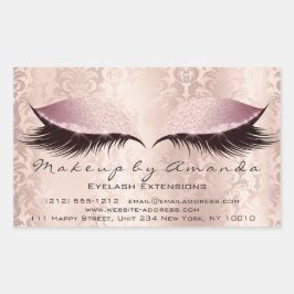 Adesivo Retangular Eyelash Extension Pink Makeup Artist Beauask