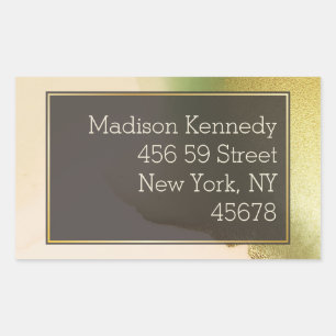 Adesivo Retangular Fab Chartreuse Abstrato Incrível Casamento