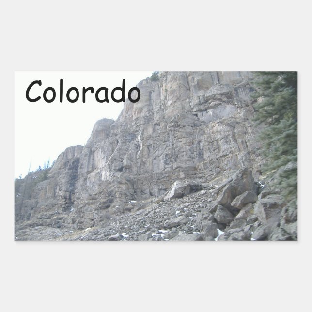 Adesivo Retangular Falling Rocks Stickers (Frente)