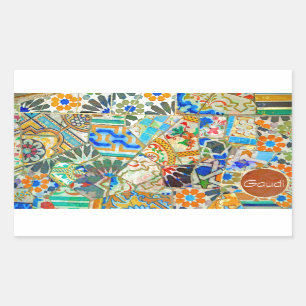 Adesivo Retangular Fantasia. Gaudi. Imagem 2