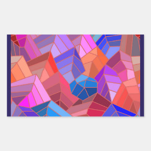 Adesivo Retangular Fantasy Mounains View do Céu