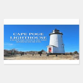 Adesivo Retangular Farol Cape Poge, Stickers