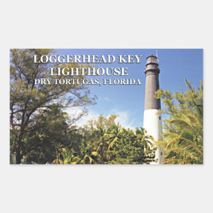 Adesivo Retangular Farol chave da boba, Tortugas seco Florida