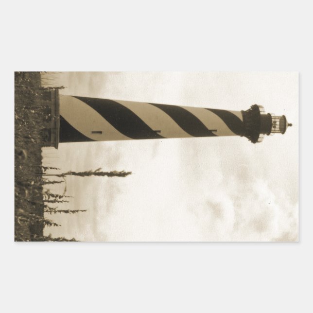 Adesivo Retangular Farol de Cape Hatteras (Frente)