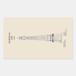 Adesivo Retangular Farol de passagem sudoeste - Louisiana - SBD
