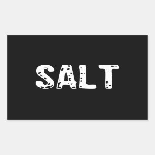 Adesivo Retangular Fato de Sal - Casal de Fantasia de Sal e Pimenta