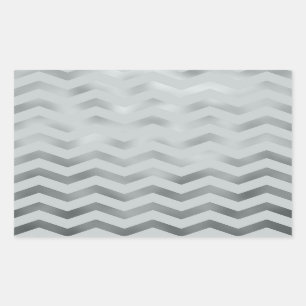 Adesivo Retangular Faux Cinza Silver Foil Chevron Zig Textura Zag