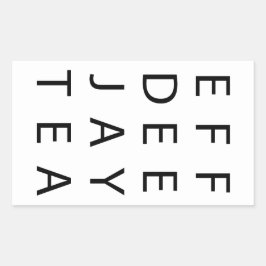 ADESIVO RETANGULAR FDJT