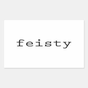 Adesivo Retangular Feisty