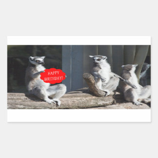 Adesivo Retangular Feliz Aniversário Katta