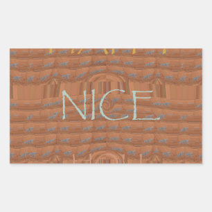 Adesivo Retangular Feliz Quênia Red Zebra Hakuna Matata motif De