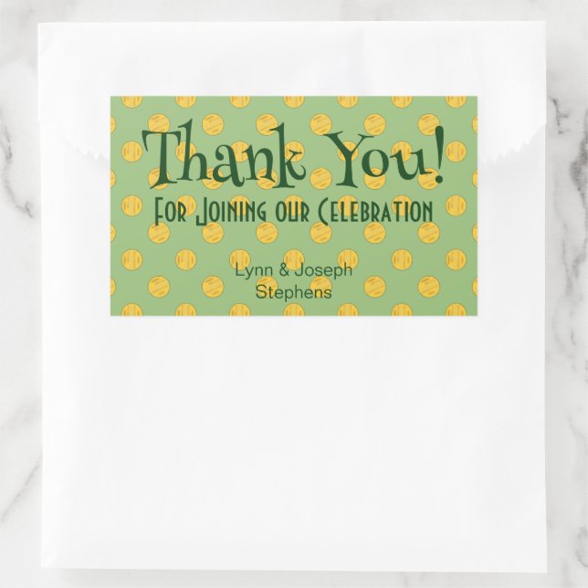 Adesivo Retangular Feliz Sorte pelo Sticker Irlandês (Bolsa)