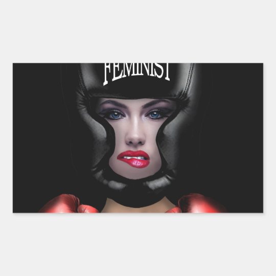 Adesivo Retangular Feminista