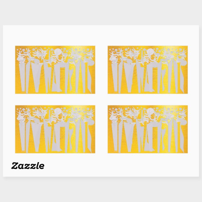 ADESIVO RETANGULAR FÉRIAS (Folha)