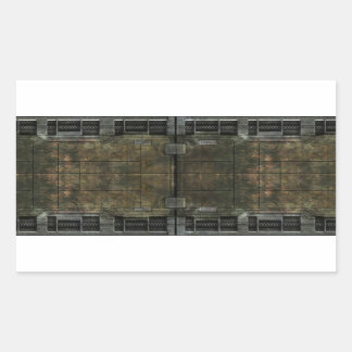 Adesivo Retangular Ferrugem de metal