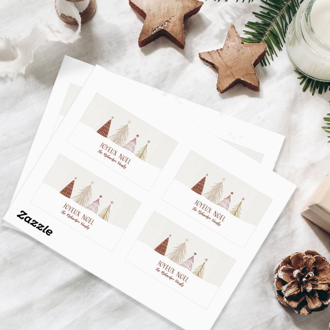 Adesivo Retangular Festa Alegre Natalícia Alegria Natalícia Elegância (Criador carregado)