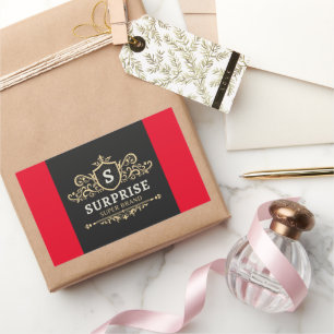 Adesivo Retangular festa de casamento moderna de luxo super marca sur