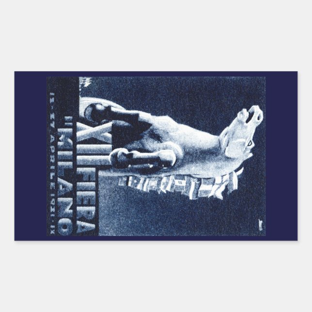 Adesivo Retangular Festival de Cinema Italiano de 1921 (Frente)