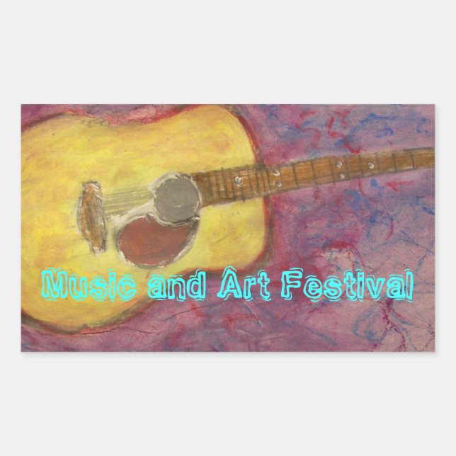 Adesivo Retangular Festival de Música e Arte (Frente)