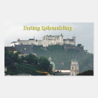 Adesivo Retangular Festung Hohensalzburg, Salzburg Áustria