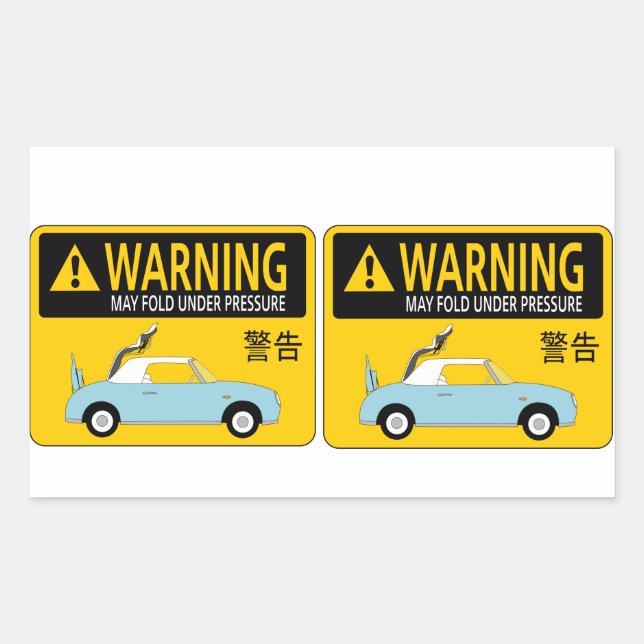 Adesivo Retangular Figaro Sticker (Frente)