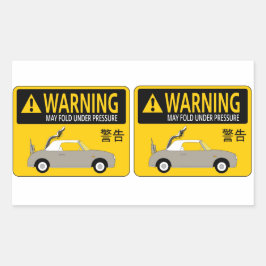 Adesivo Retangular Figaro Sticker