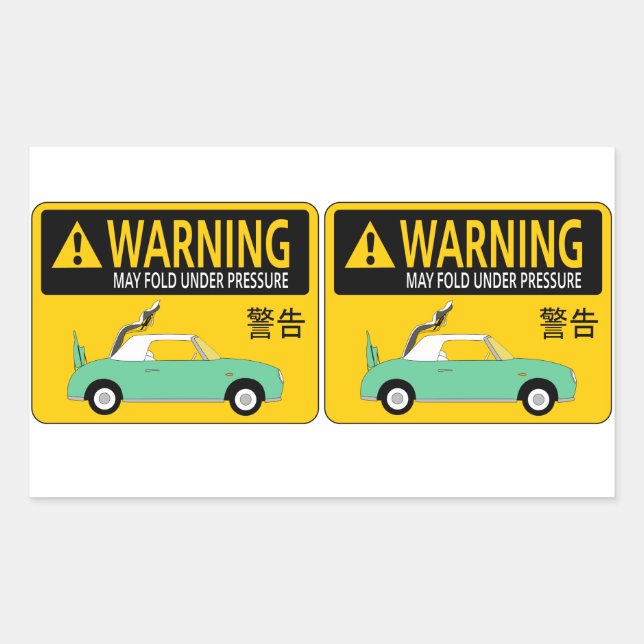 Adesivo Retangular Figaro Stickers (Frente)