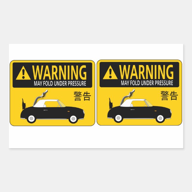 Adesivo Retangular Figaro Stickers (Frente)