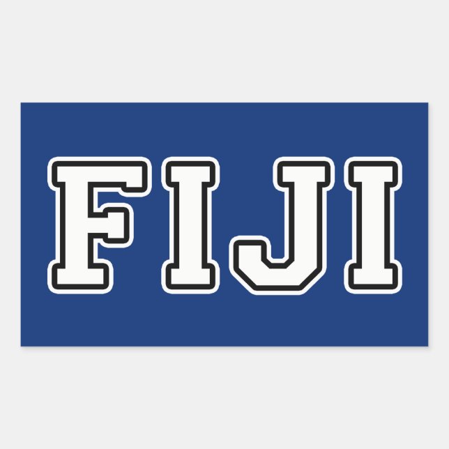 Adesivo Retangular Fiji (Frente)