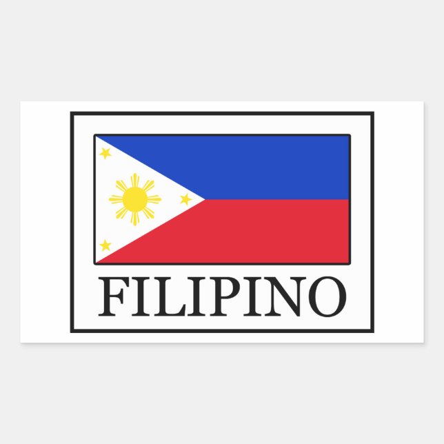 Adesivo Retangular filipino (Frente)
