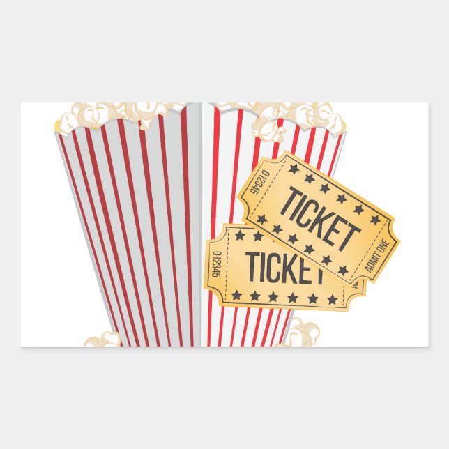 Adesivo Retangular Filme Popcorn (Frente)