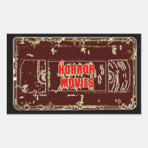 Filmes Horrores VHS-Vermelho/Vermelho