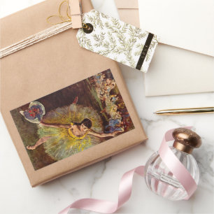 Adesivo Retangular Fim de uma Arabesque de Edgar Degas, Ballet Antigo