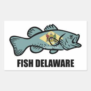 Adesivo Retangular Fish Delaware