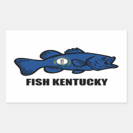 Adesivo Retangular Fish Kentucky