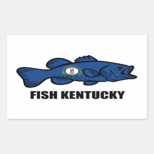 Adesivo Retangular Fish Kentucky