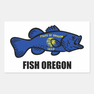 Adesivo Retangular Fish Oregon