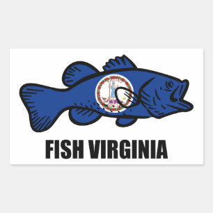 Adesivo Retangular Fish Virginia