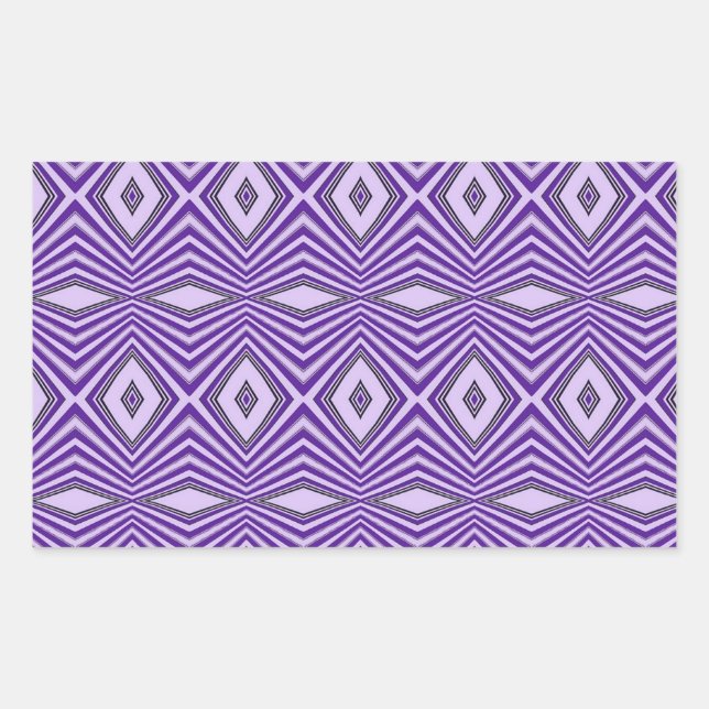 Adesivo Retangular Fitas De Diamante Roxo (Frente)